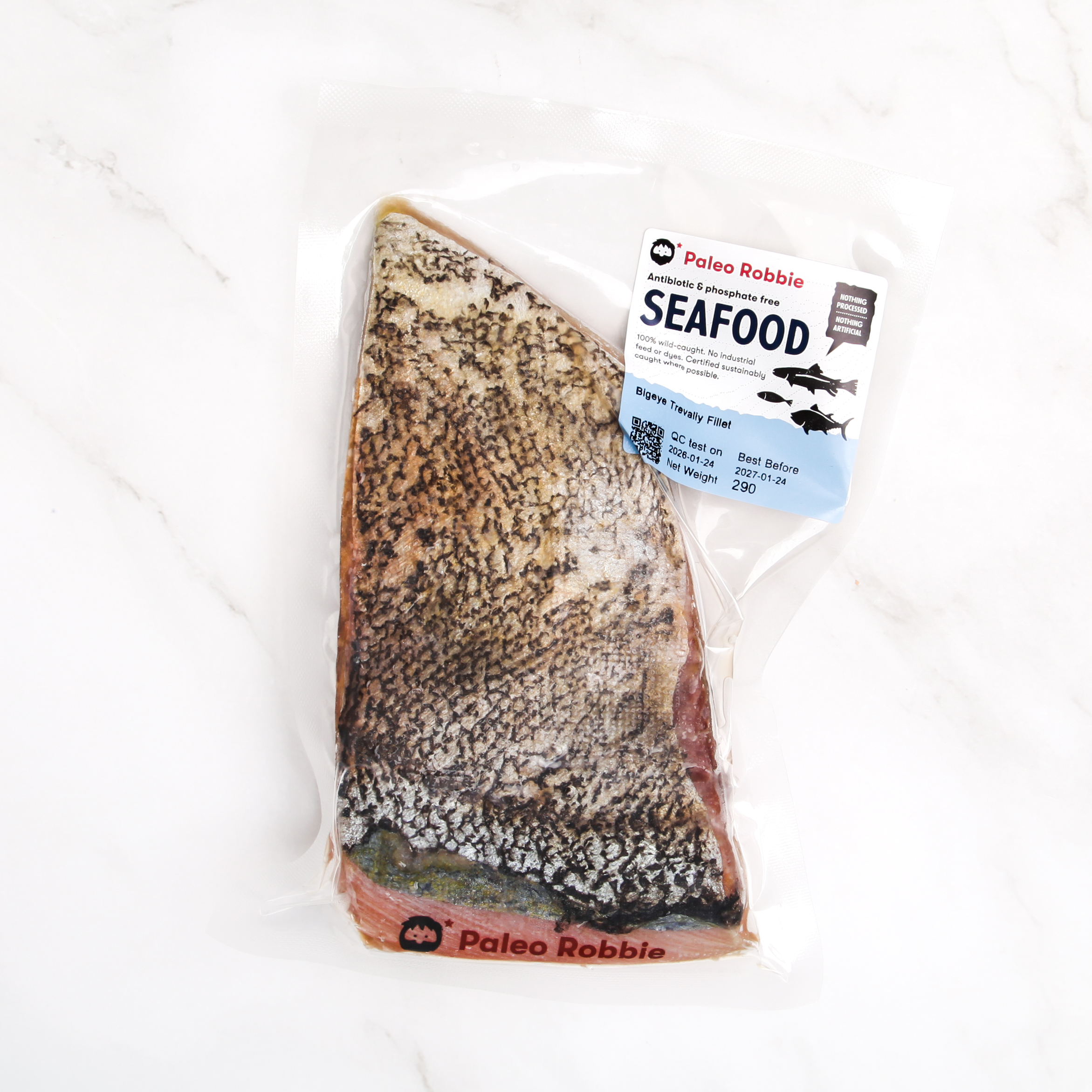 Wild Bigeye Trevally Fillet